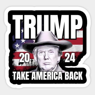 Donald Trump 2024 Take America Back Election - The Return Sticker